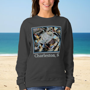 Crabby Crab Charleston South Carolina T-Shirt Sweatshirt