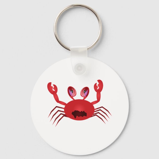 Crabby Crab Key Ring (Front)