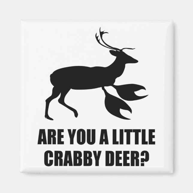 Crabby Deer Magnet (Front)