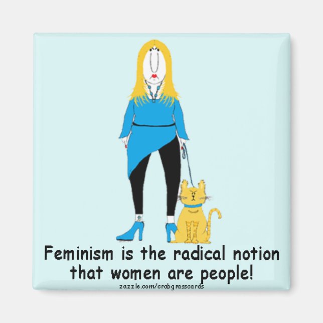 Crabby Feminism Magnet (Front)