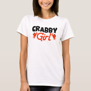Crabby Girl Crab Lobster Crabs Crabbing Crayfish T-Shirt