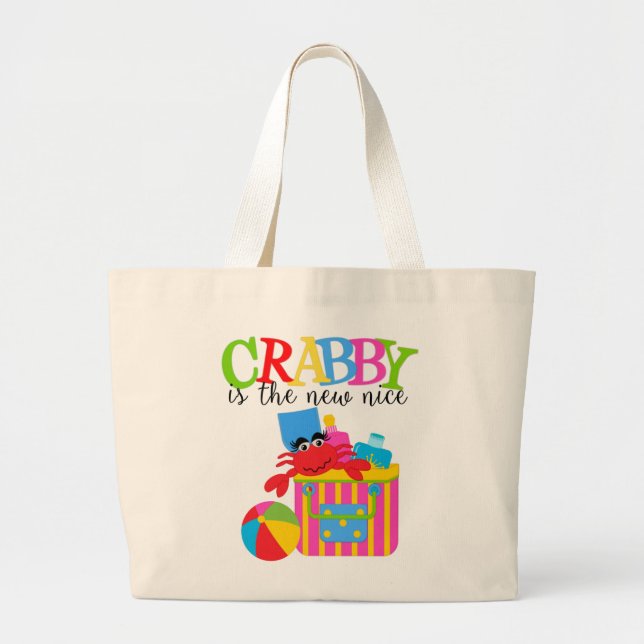 Crabby  Jumbo Tote (Front)