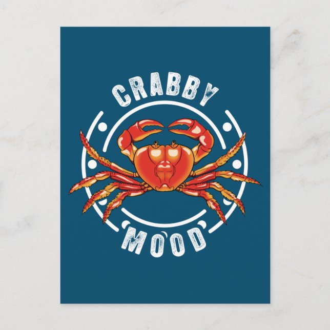 Crabby Mood Postcard (Front)