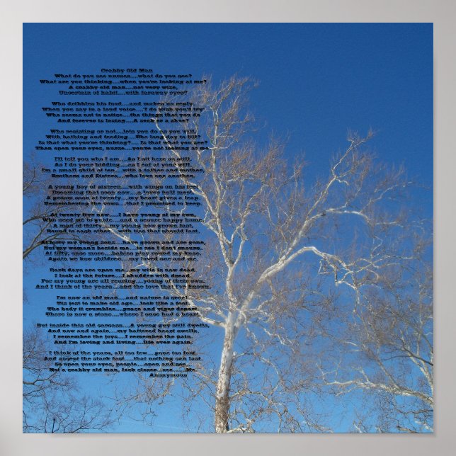 Crabby Old ManWhat do you see nur... - Customised Poster (Front)