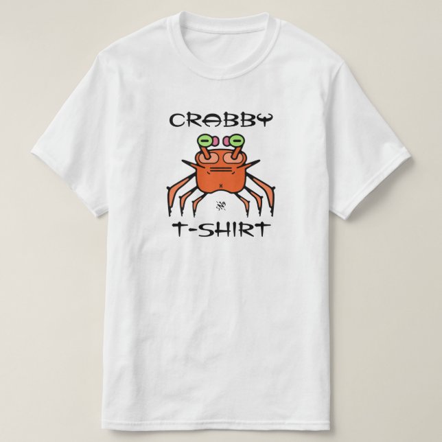 Crabby t-shirt joke v1 (Design Front)