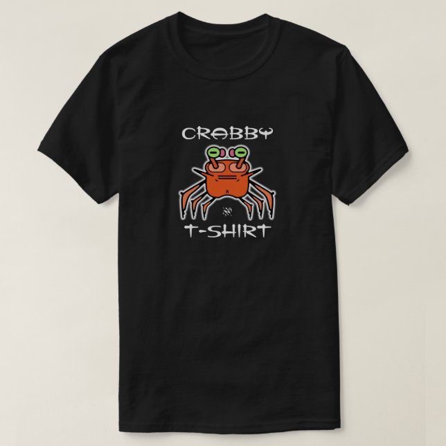 Crabby t-shirt joke v2 (Design Front)