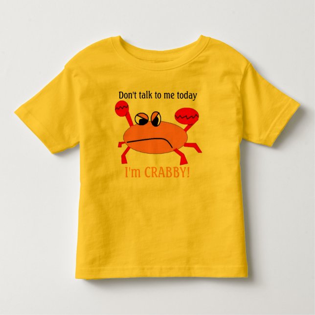 Crabby! Toddler T-Shirt (Front)
