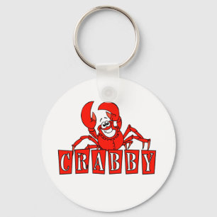 Crabby Tshirts and Gifts Key Ring