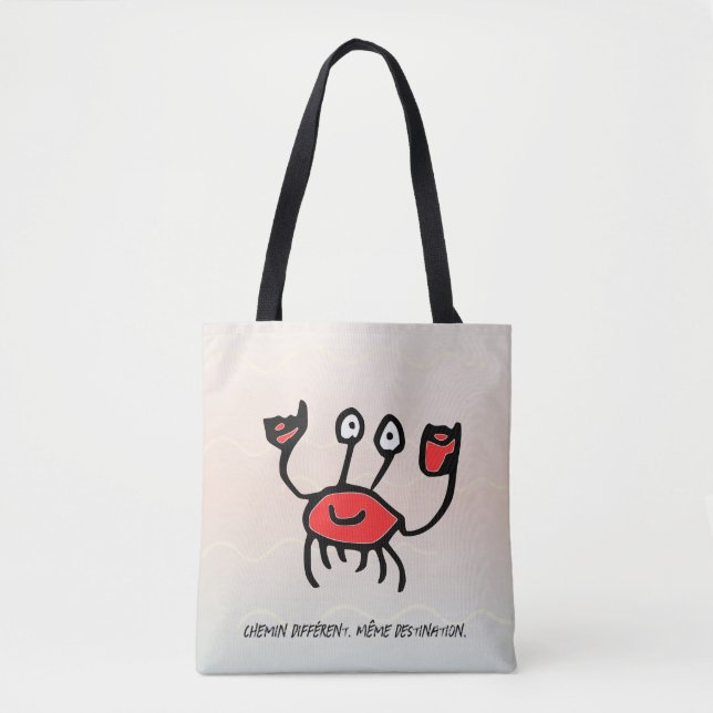 Crabe Confiant – Sac Fourre-tout du Quotidien Tote Bag (Front)