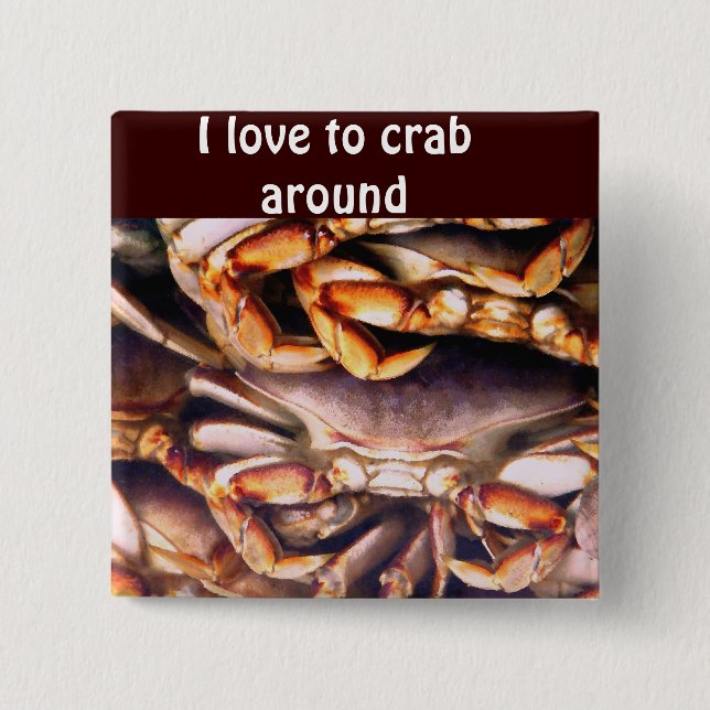 Crabs_Button 15 Cm Square Badge (Front)