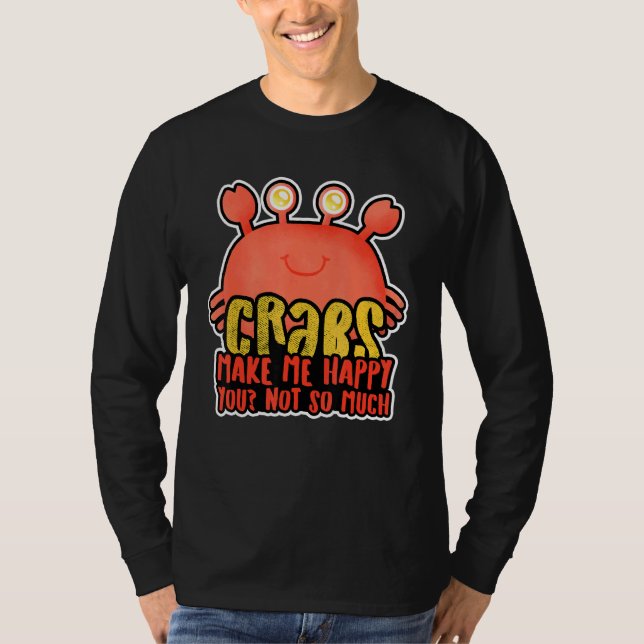 Crabs Crawfish Crayfish And Shrimps T-Shirt (Front)