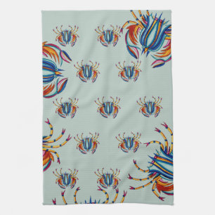 Crabs Eating Crabs Tea Towel