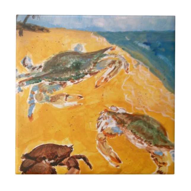 Crabs on the beach tile (Front)