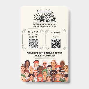 Crabs on the Shore Join and Register Badge ID Badge