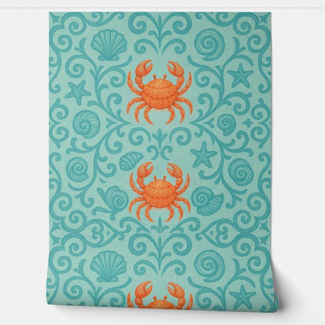 Crabs Ornamental Symphony Wallpaper (Unrolling)