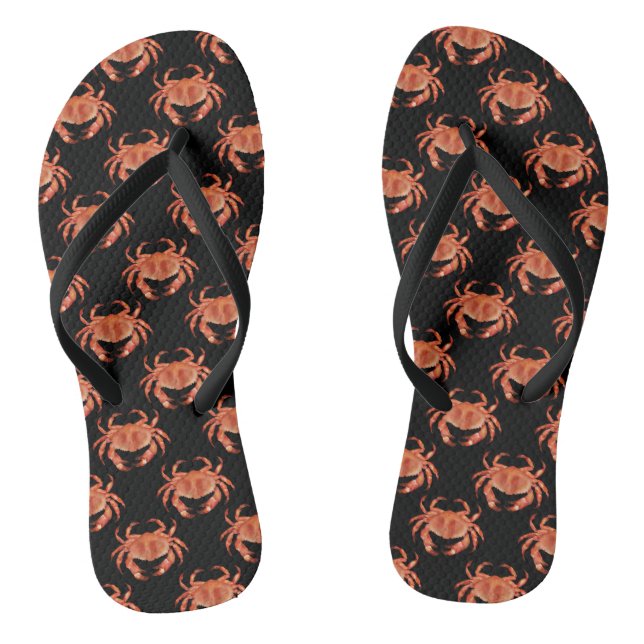 Crabs pattern jandals (Footbed)