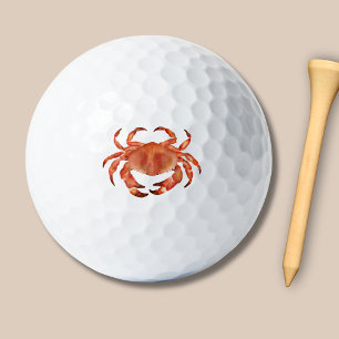 Crabs Seaside Coastal Nautical Golf Balls