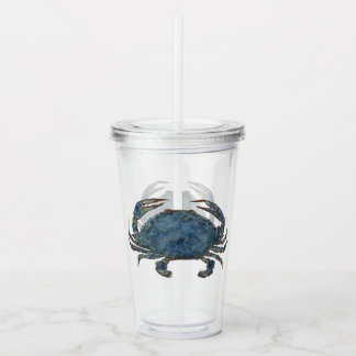 Crabs - True Blue Acrylic Tumbler