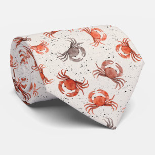 Crabs – Watercolor Pattern Tie
