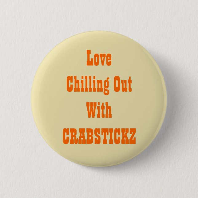 Crabstickz Fan Page 6 Cm Round Badge (Front)