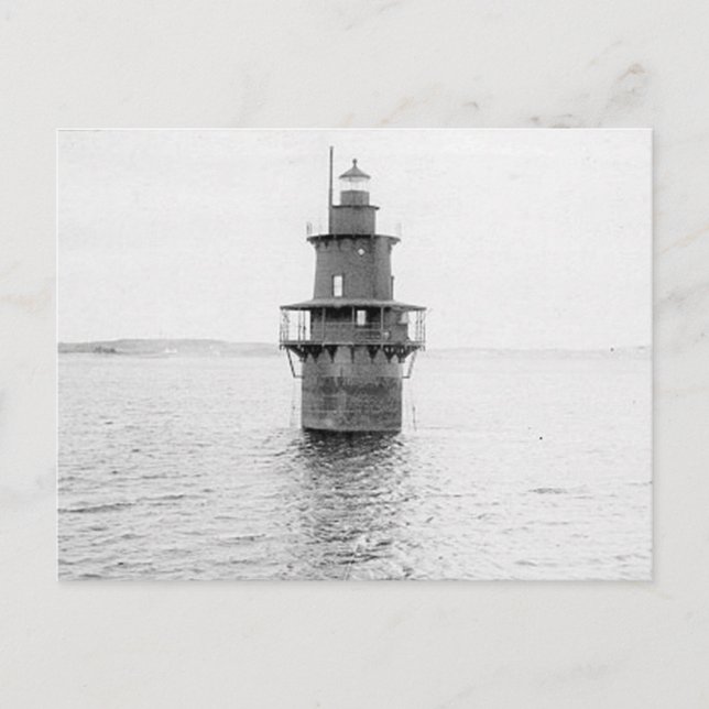 Crabtree Ledge Lighthouse Postcard (Front)