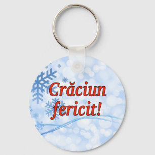 Crăciun fericit! Merry Christmas in Romanian rf Key Ring