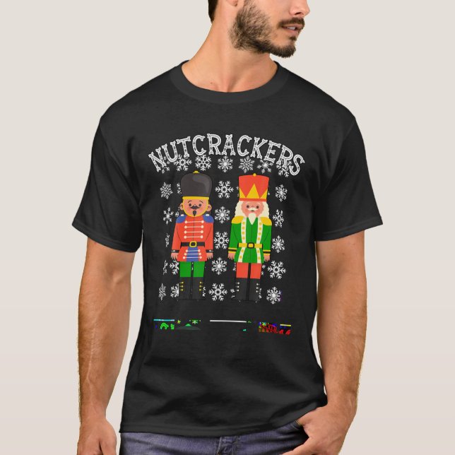 Crack Deez Nuts Ugly Christmas T-Shirt (Front)