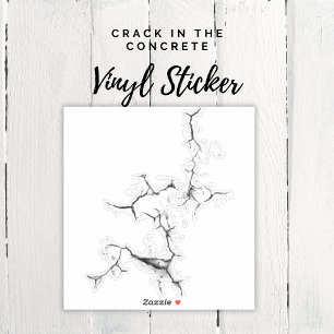 Crack in the Concrete Sticker