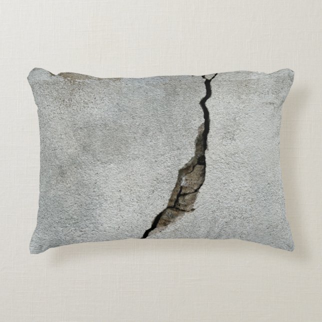 Crack wall concrete texture stone decorative cushion (Front)