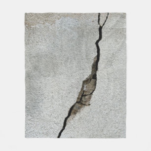 Crack wall concrete texture stone fleece blanket