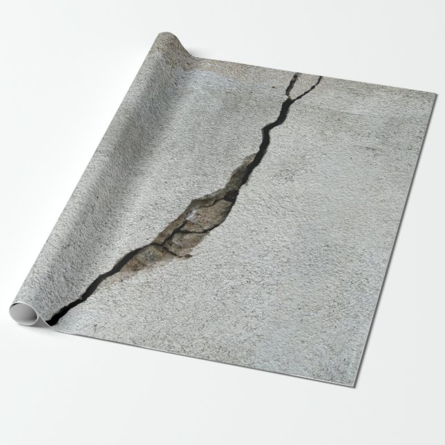 Crack wall concrete texture stone wrapping paper (Unrolled)