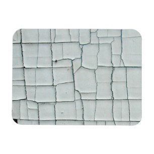 Cracked and Chipped White Paint Magnet