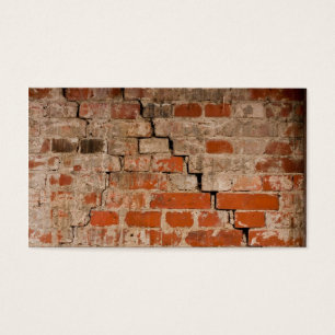 Cracked brick wall
