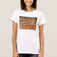 Cracked brick wall