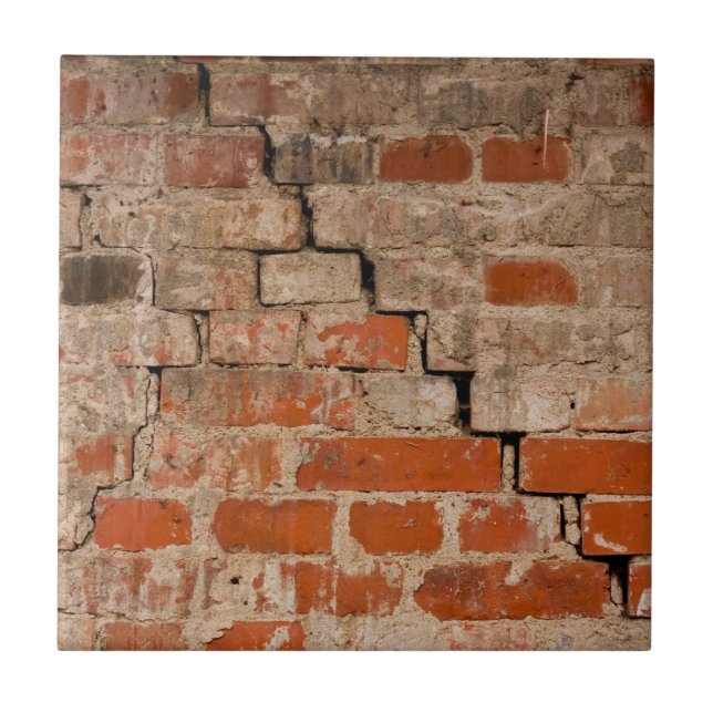 Cracked brick wall tile (Front)