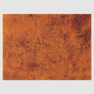 Cracked Burnt Orange Decoupage Background Tissue Paper