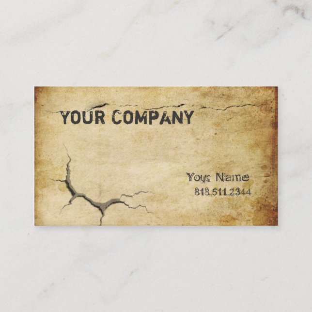 Cracked Business Card (Front)