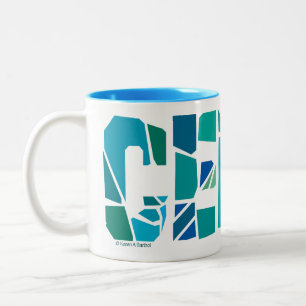 Cracked Cello Two-Tone Coffee Mug