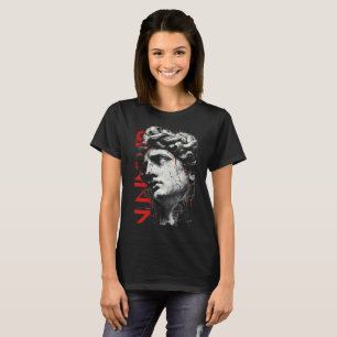 Cracked Classical Bust Trash Polka Women's T-Shirt