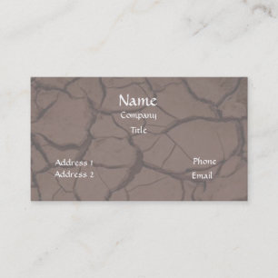 Cracked Clay/Dirt Business Card