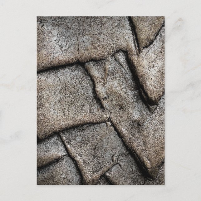 Cracked Concrete Texture Close Up Postcard (Front)