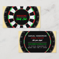 Cracked Dartboard Design, Darts Club