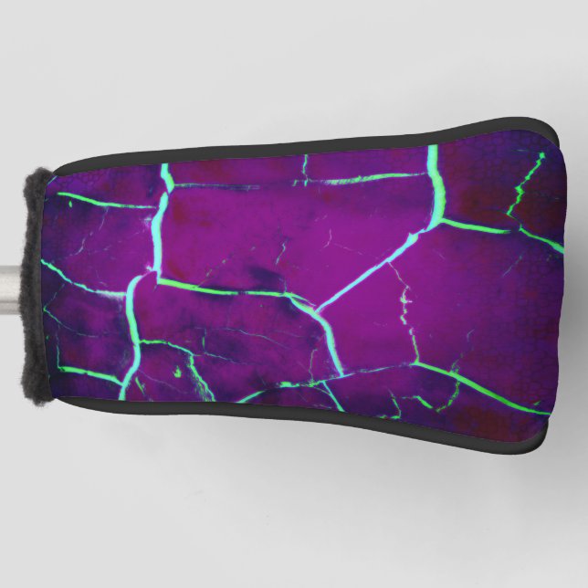Cracked -Deep Purple Golf Head Cover (Front)
