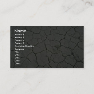Cracked desert mud business card