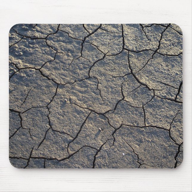 Cracked Dry Earth Mud Mouse Pad (Front)