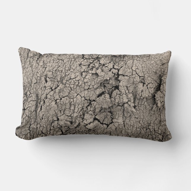Cracked Earth Cool Texture Lumbar Cushion (Front)