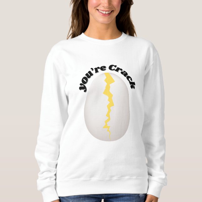 Cracked Egg Hoodie – Minimal Graphic (Front)