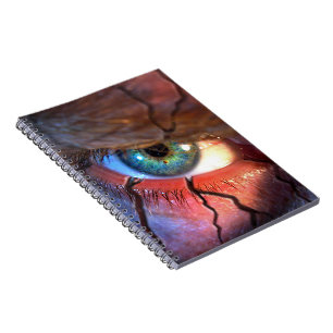 Cracked Eye Spiral Notebook