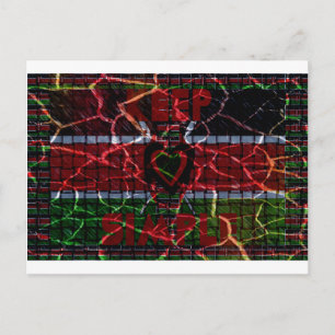 Cracked Flag: Keep It Simple - Kenyan Resilience Postcard