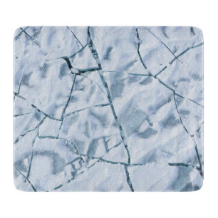Cracked Ice Surface (Style 1) Oil Painting Cutting Board